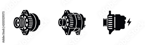 Фотография Car alternator icons