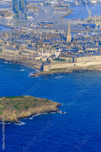 Konstfotografi Saint‑Malo Intra‑Muros : ville fortifiée au bord de l’océan