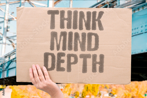 Canvas Print "Think Mind Depth" Deep thinking rebuilds clarity