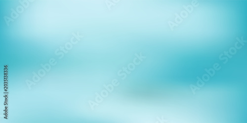 Abstract light blue studio gradient background vector illustration, soft blurred cyan room backdrop for medical tech presentation, clean minimal texture