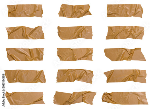 Adhesive tape set isolated on white background, duct tape.