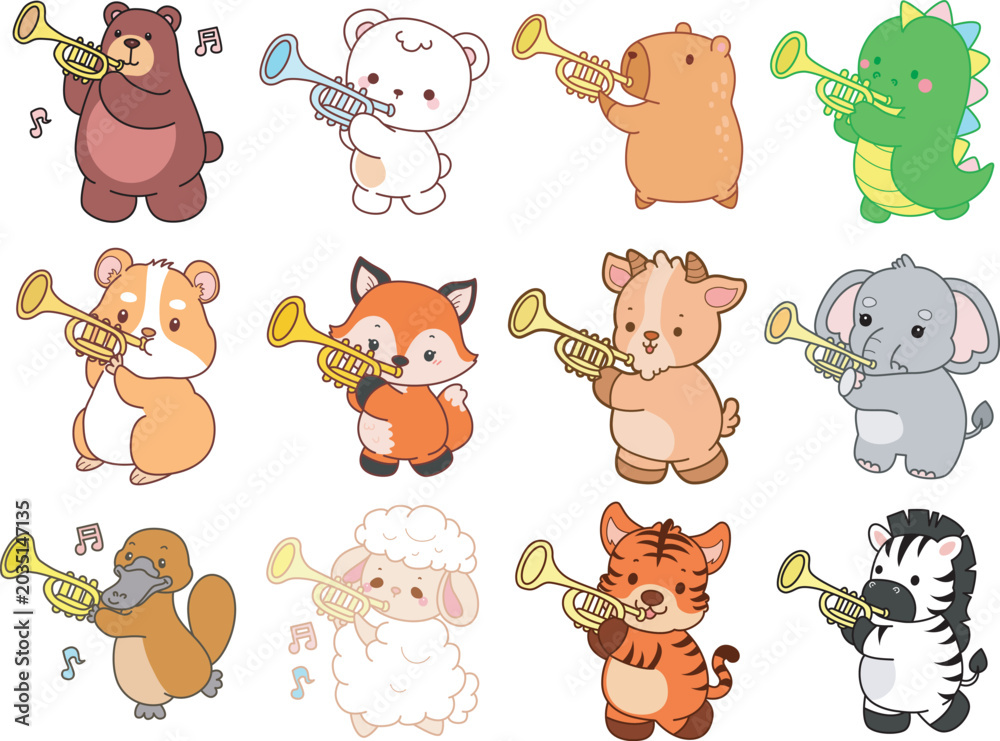 Fototapeta premium Seamless design for background of random animals