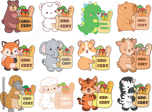 Seamless design for background of random animals 
