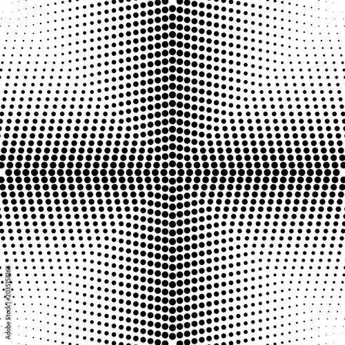Abstract pattern with dots. Modern black and white texture. Geometric background