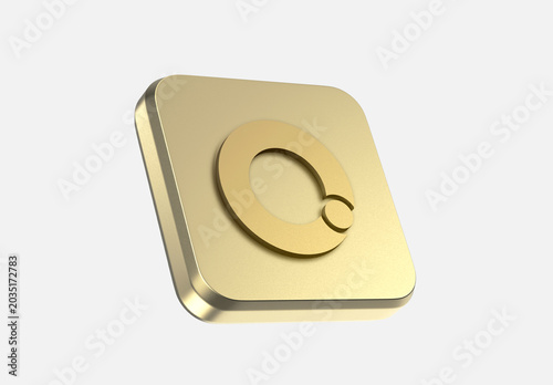 3D App Icon Logo Mockup