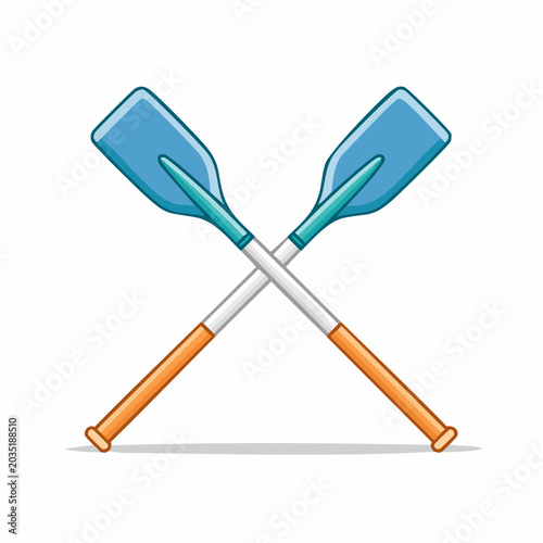 Two Crossed Oars