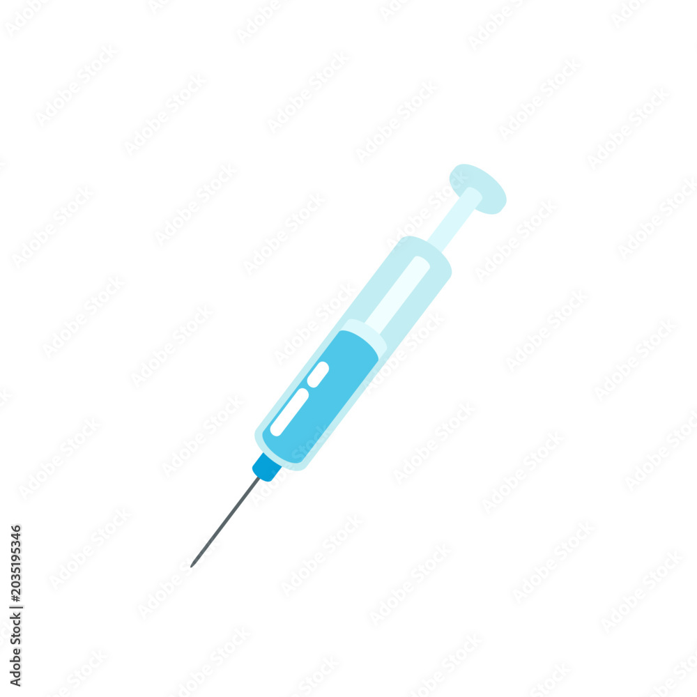 Fototapeta premium Medical Syringe Vector Illustration