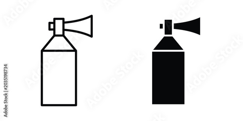 Canvastavla Air horn icon set illustration. icon designs