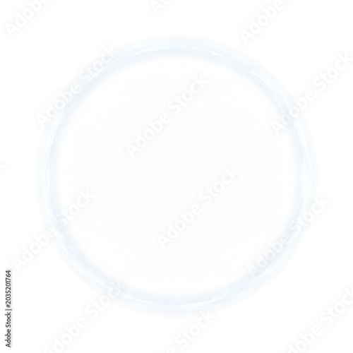 Neon blue plasma circle with lightning arcs and glowing spark particles, PNG