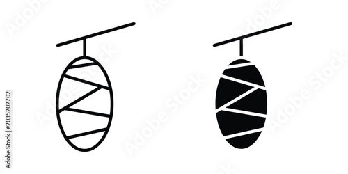 Fotografía Cocoon icon set illustration. icon designs