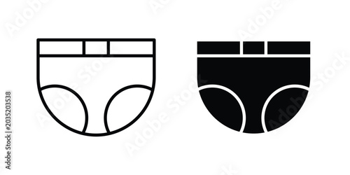 diaper icon set illustration. icon designs