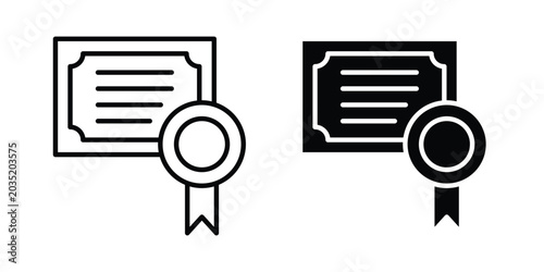 Diploma icon set illustration. icon designs