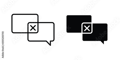 Disagreement icon set illustration. icon designs