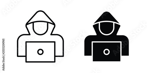Tableau sur toile Hacker icon set illustration. icon designs