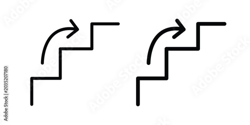 Next steps icon set illustration. icon designs