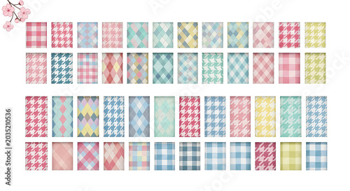 Vibrant colorful plaid patterns fill the entire frame with various designs