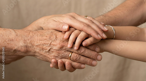 A powerful image of diverse hands across multiple generations, symbolizing the profound connection of family, unwavering support, and the beautiful journey of life and shared experiences
