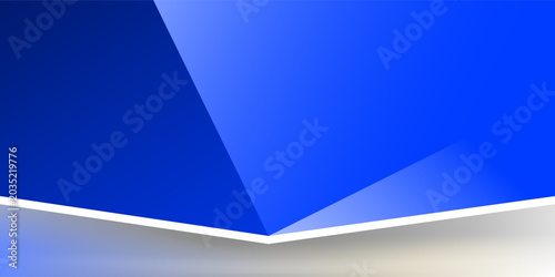 Blue triangle minimalist shape layer modern background. texture geometric pattern. vector design