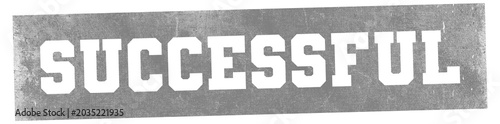 Successful vintage stamp in distressed texture on white background for business approval on Transparent Background