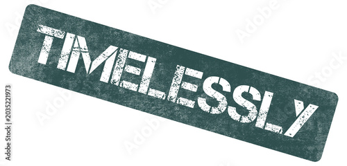 Timelessly Stamped Text Vintage Distressed for Business Branding on Transparent Background