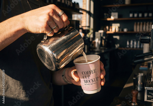 Barista-core Coffee Cup Mockup