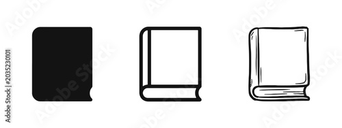 Photos Classic Hardcover Book and Education Reading Icons