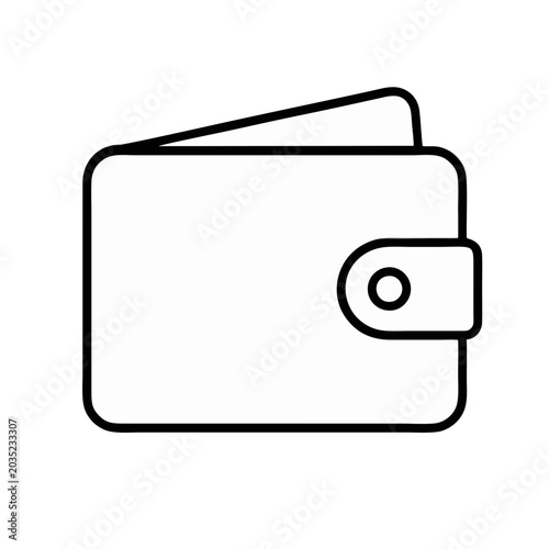 Wallet Outline Vector Icon