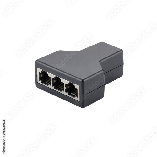 Network Ethernet Adapter Isolated on Transparent Background