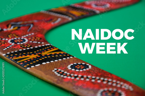 Cuadro en lienzo NAIDOC Week poster stock photo images
