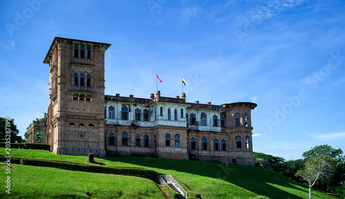 Historic Kellies Castle Ruin on Grassy Hill in Perak Malaysia