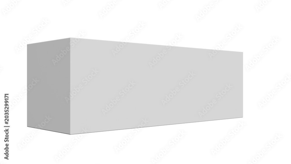 Naklejka premium Minimalist Gray Box on Black Background