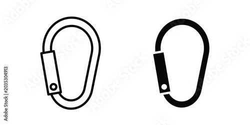 Canvastavla Carabiner icon design, web, UI. Vector illustration, EPS10.
