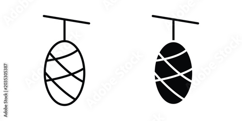 Obraz na plátně Cocoon icon design, web, UI. Vector illustration, EPS10.
