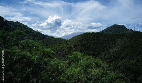 clouds over the mountains
