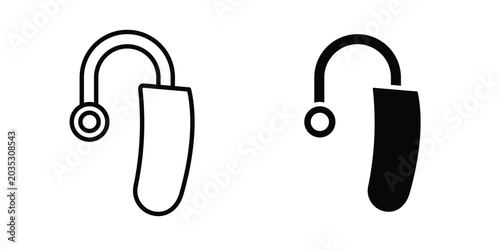Photos Hearing aid icon design, web, UI. Vector illustration, EPS10.
