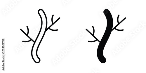 Foto Human artery icon design, web, UI. Vector illustration, EPS10.