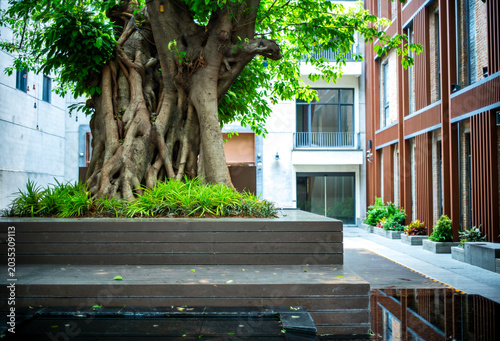 balcony in the garden