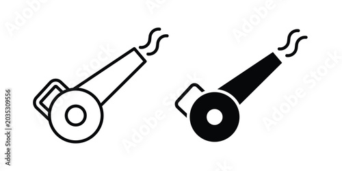Photos Leaf blower icon design, web, UI. Vector illustration, EPS10.