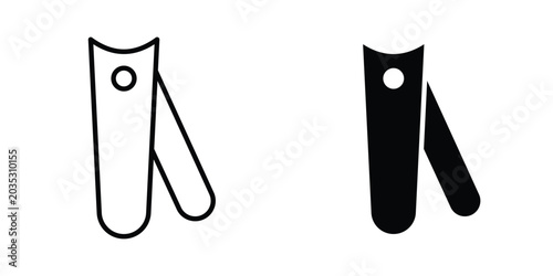 Quadro su tela Nail clippers icon design, web, UI. Vector illustration, EPS10.