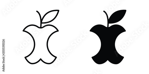 Slika na platnu Organic waste icon design, web, UI. Vector illustration, EPS10.