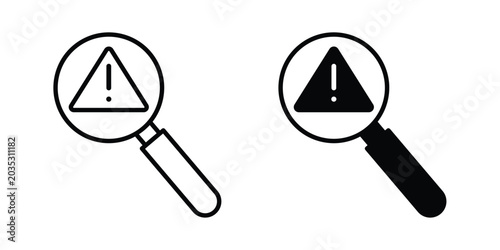 Canvastavla Risk analysis icon design, web, UI. Vector illustration, EPS10.
