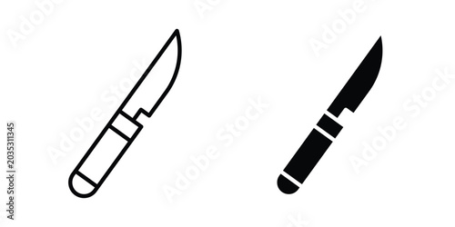 Foto Scalpel icon design, web, UI. Vector illustration, EPS10.