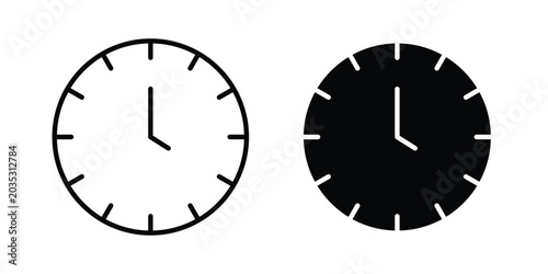 Foto Time icon design, web, UI. Vector illustration, EPS10.