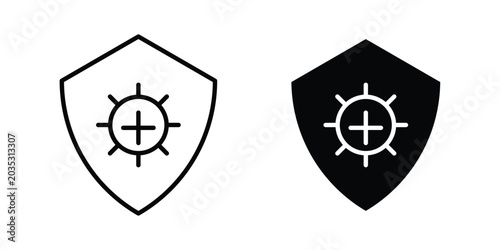 Canvastavla Virus protection shield icon design, web, UI