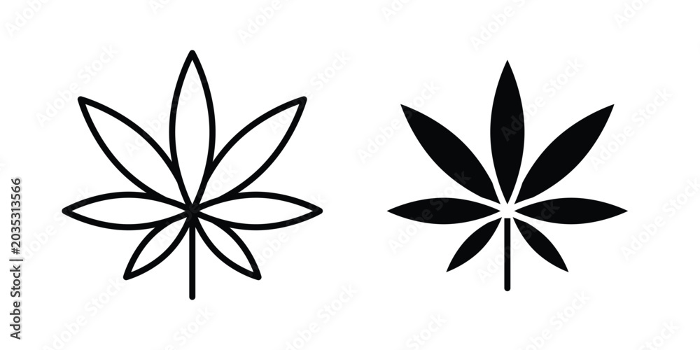 Obraz premium Weed icon design, web, UI. Vector illustration, EPS10.