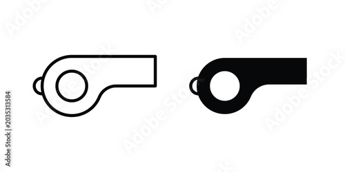Cuadro en lienzo Whistle icon design, web, UI. Vector illustration, EPS10.