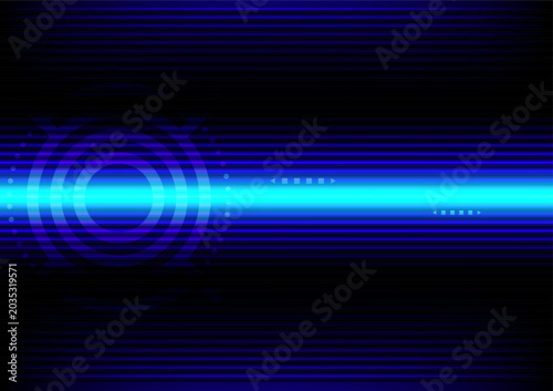 Neon Blue Futuristic Tech Background Loop | Cyber Glow Abstract Motion Graphics