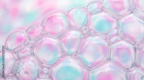 Colorful Soap Bubbles Background