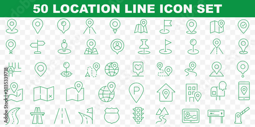 Foto Map and location icon set