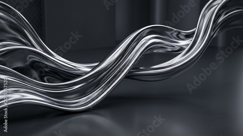 Abstract liquid metal luxury futuristic background design
